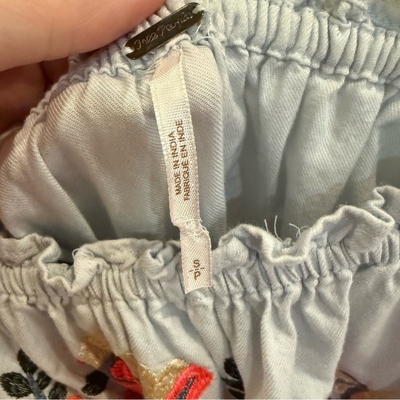 Free People Fleur De Jour Mini Shift Boho Dress Floral Embroidered sundress - Picture 3 of 8